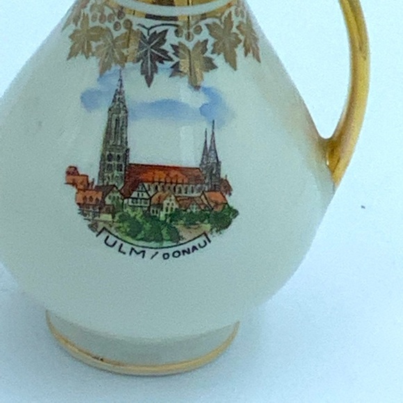 Vintage Handausgemalt Bavarian Small Pitcher/Vase - Picture 3 of 11